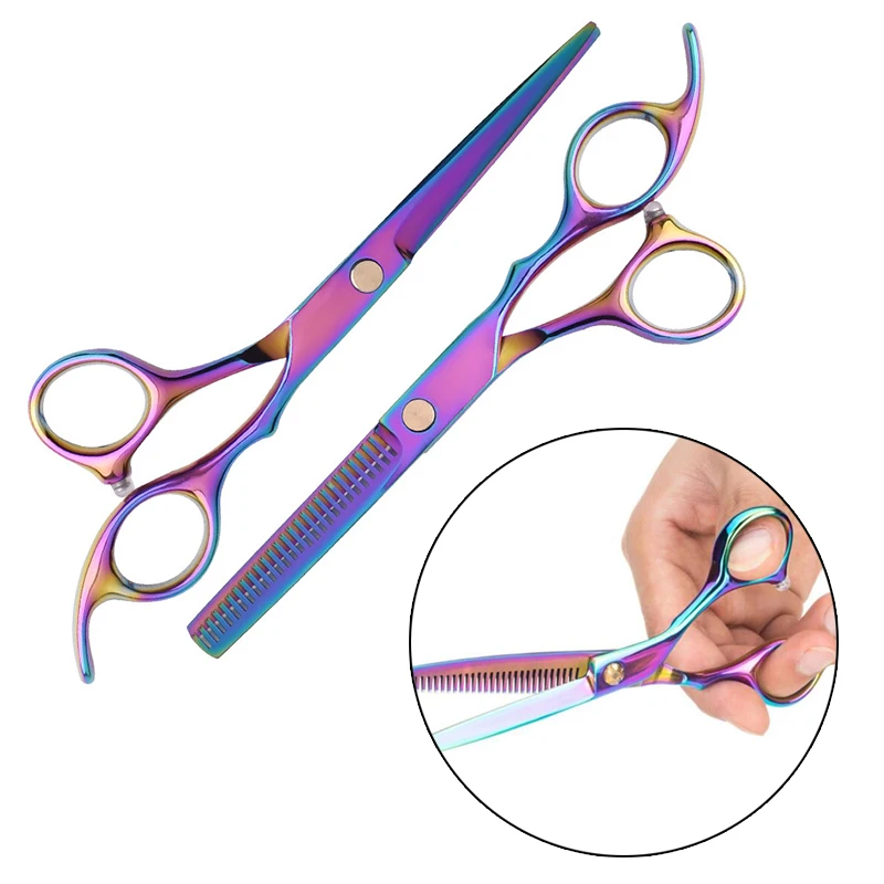 Regular Hair Cutting Scissors Colorful Hairdressing ...