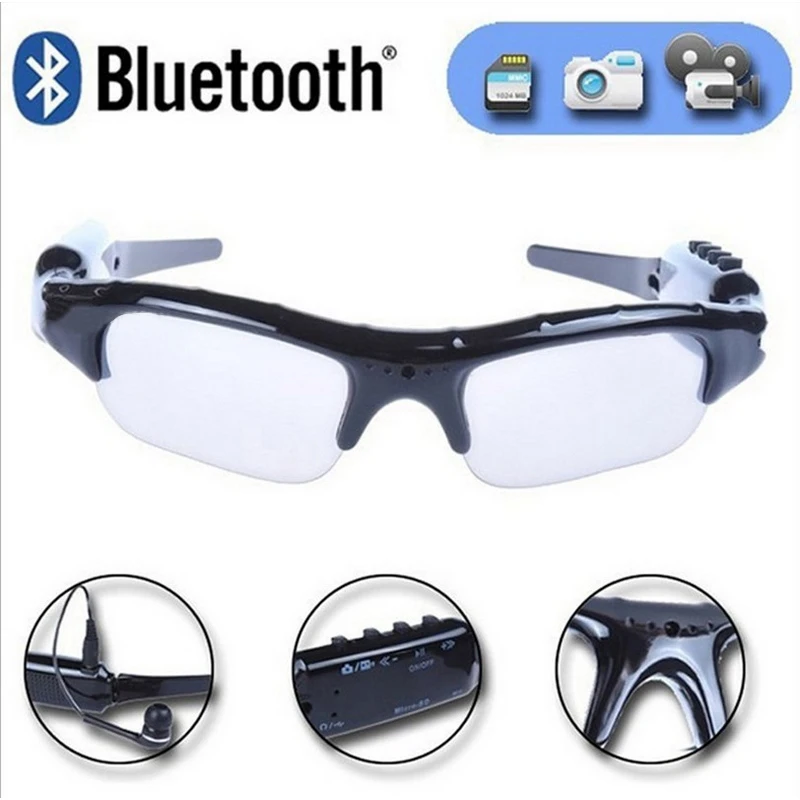 Chargable Motorcycle Bluetooth Sport font b Sunglasses b font Eye Protection Bicycle Goggles With MP3 Video