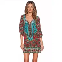Estampado elegante vestido Sexy mujer Vintage moda Mini vestido femenino ropa De fiesta Vestidos Roupas Vestidos De fiesta ropa Casual