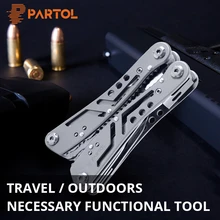 Partol Sheet Metal Tools Universal Multifunctional Auto Motorcycle Repair Tool 24 in 1 Multitool Folding Knife