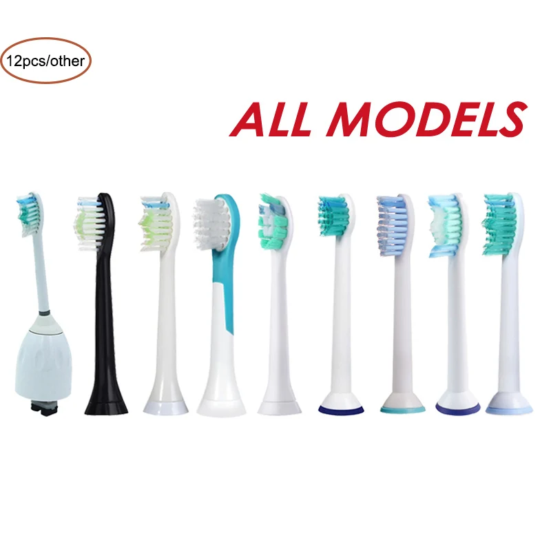 

6/12pcs Electric Toothbrush Heads For Philips Sonicare E Series DiamondClean ProResults Plaque Control Replacement Brush Heads