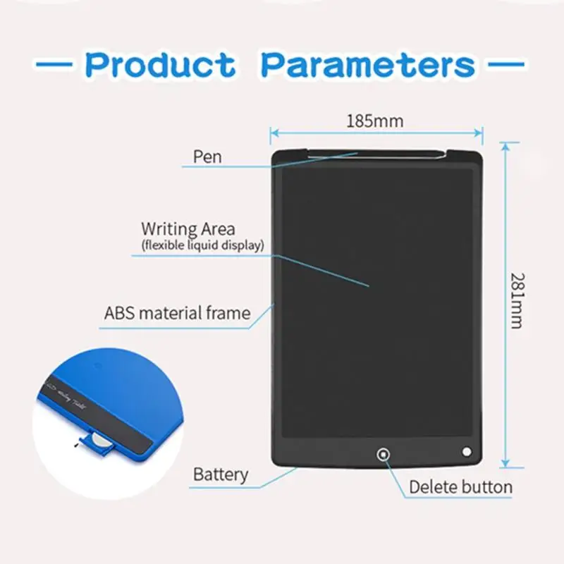 ЖК-планшет для письма, цифровой планшет для рисования, блокноты для рукописного ввода, портативная электронная доска для планшета, ультратонкая доска с ручкой