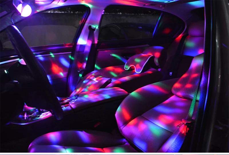 Iluminação para o Carro Casamento ao ar Luz de Discoteca Sololandor Bola Casa Livre Festa dj Estágio Lâmpada Projectorwith Remoto Base Ajustável 5v Usb 9 palco, projetor com base remota ajustável