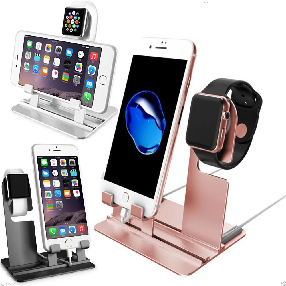 Universal 2 in 1 Charger Dock Station Stand Holders Charging for iPhone 4 4s 5 5S SE 5C 6 7 8 X Plus iWatch samsung etc | Мобильные