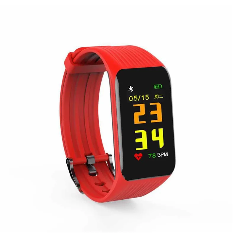 

Stepfly K1 Smart Bracelet Real-time Heart Rate Monitor Smart Watch Activity Tracker Bracelet for sport iOS Android