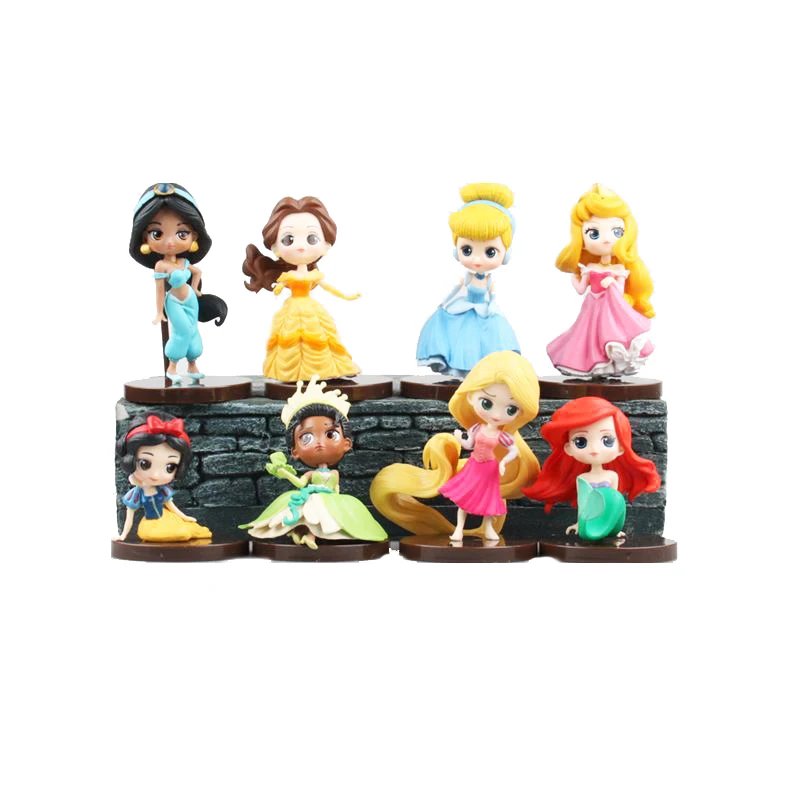 RAPUNZEL MULAN /& BELLE QPOSKET NO BOX DISNEY Q POSKET//SET 3 PCS 5-8 CM