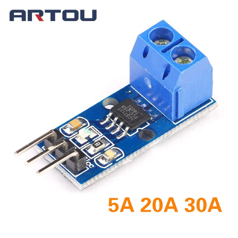 5A 20A 30A Range Current Sensor ACS712 Measuring Module Hall Effect Arduino