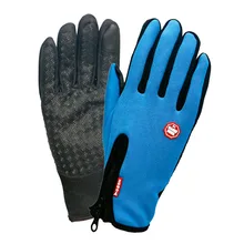 Męskie rękawice narciarskie wodoodporne zimowe ciepłe rękawiczki rękawice snowboardowe jazda motocyklem zimowy ekran dotykowy Snow Windstopper Glove(China)