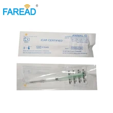 X80pcs 2,12x12 мм FDX-B стеклянная Метка RFID чип шприца для животных с 1 шт. в сочетании 134,2 khUSB портативный ручной микрочип-ридер