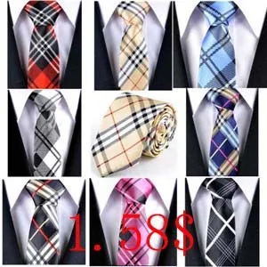 2015-Brand-New-Fashion-Designer-Print-Plaid-Necktie-Official-Wedding-Party-Business-Slim-Ties-for-Men