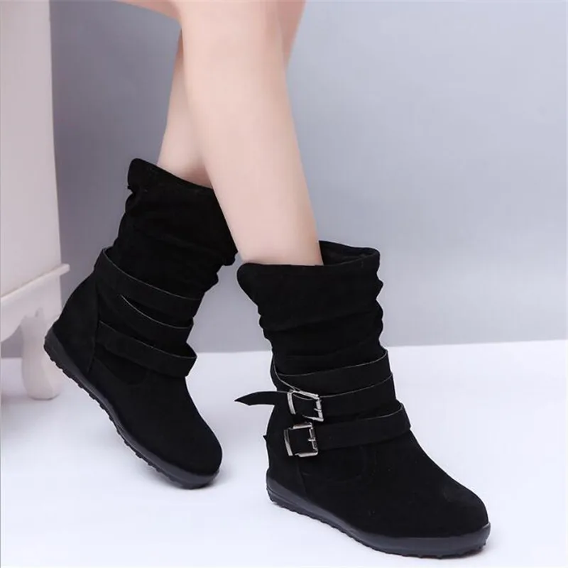 

Winter Women Snow Boots Warm Winter Boots Botas Mujer Ankle Boots For Women Fur Platform Wedges Boots Mother Shoes
