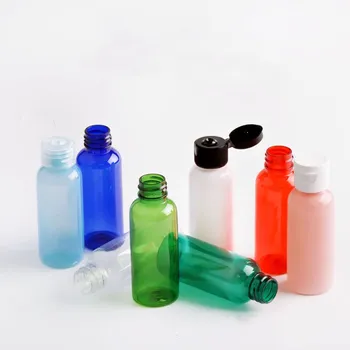 

150 x 50ml Colorful Easy Cap Plastic PET Bottles 50cc Butterfly Style Refilling Sample Bath Cream Bottle Wholesale