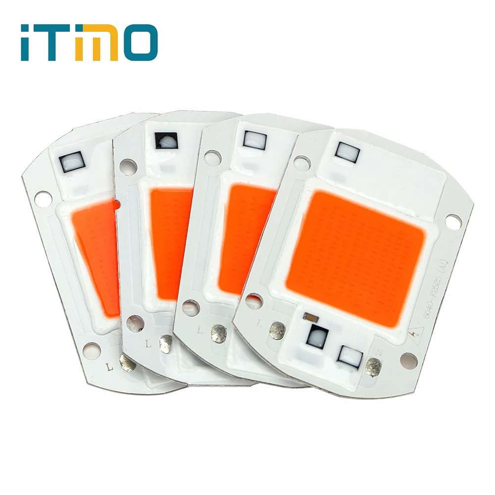 

ITimo Greenhouse Tent Grow Lighting 20W/30W/50W 380-840nm LED Grow Chip Plant Growth Lamp Grow Light Full Spectrum