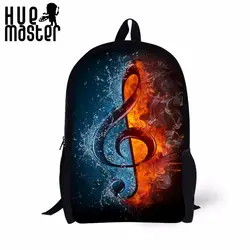 Подростковый рюкзак 17 дюймов отдыха и путешествий bagpack Мультфильм Музыкальная нота студенты мальчик девочка Школьные ранцы модные Mochila