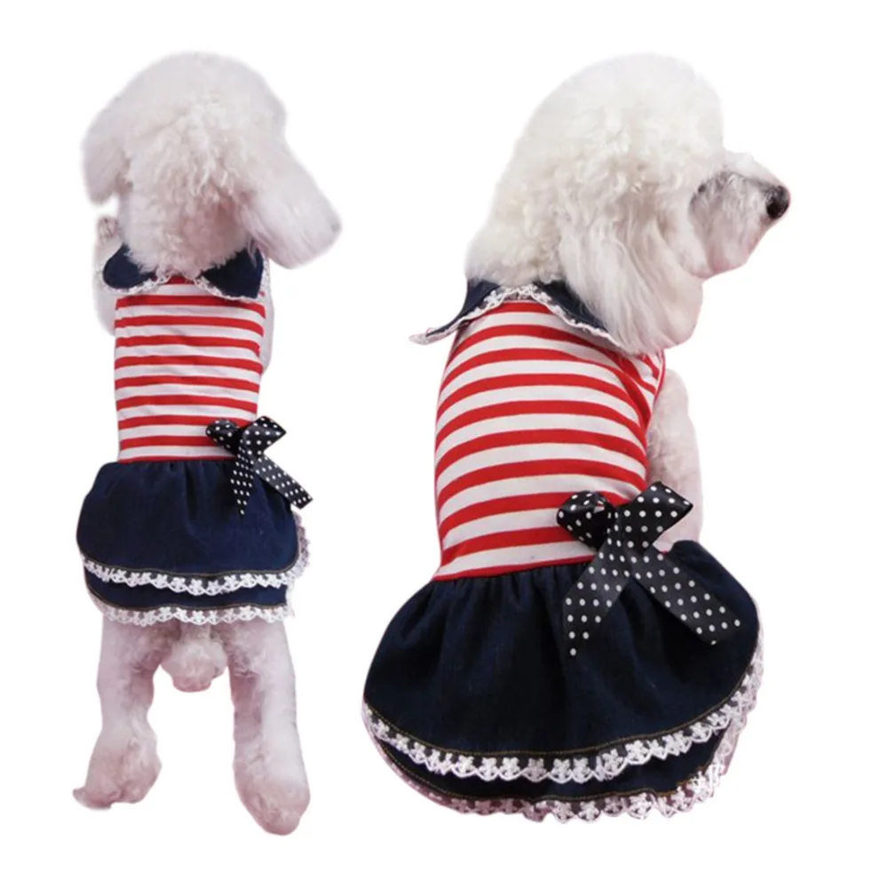 

Summer Pet Dog Skirt Pet Puppy Dress Clothes for Small Dog Shirts Casual Vest Wedding Dress Bow Dress Roupa para cachorro 20