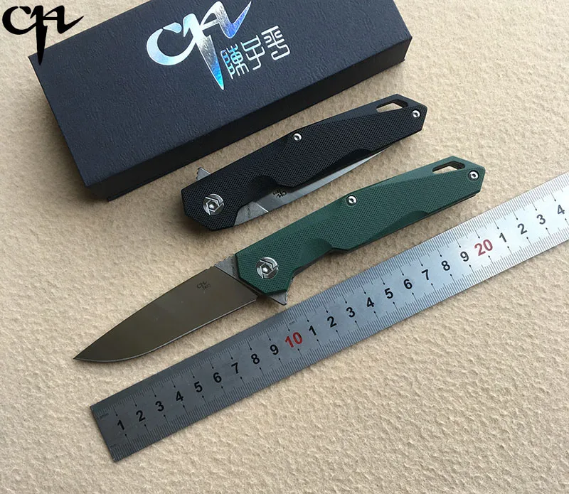CH CH1047-G10Flippe original folding knife D2 blade ball bearing G10 + steel handle hunting knife outdoor survival knife EDC CH CH1047-G10Flippe original folding knife D2 blade ball bearing G10 + steel handle hunting knife outdoor survival knife EDC