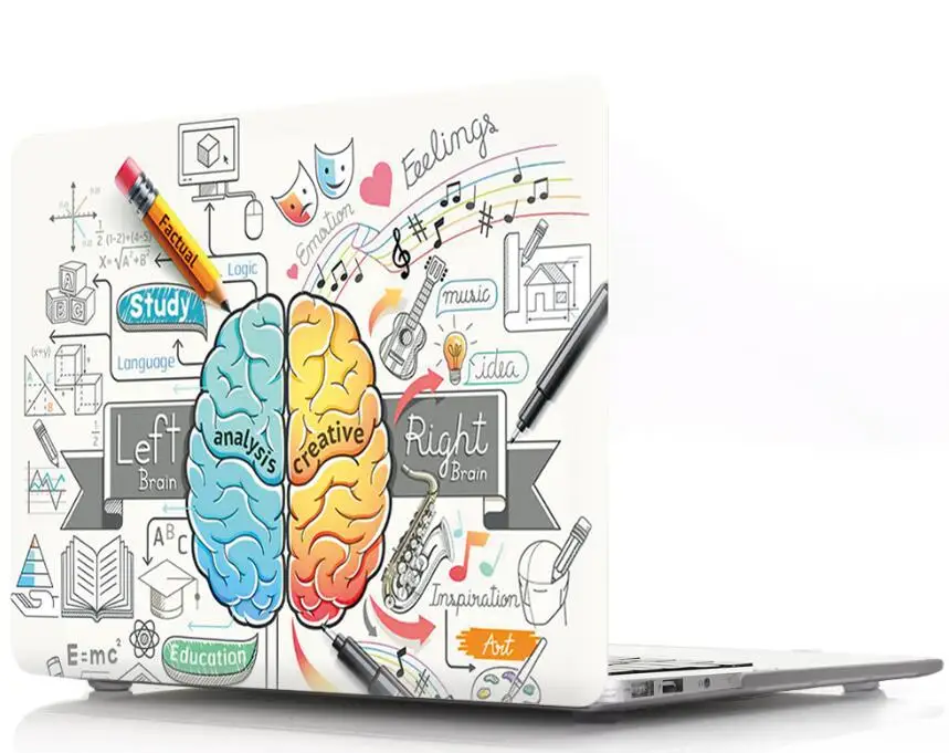 Чехол для ноутбука с изображением мозгов для Macbook Air 11 13, защитный чехол для Mac Macbook Pro 12 13 15 16 11,6 13,3 15,4 Touch Bar - Цвет: 3