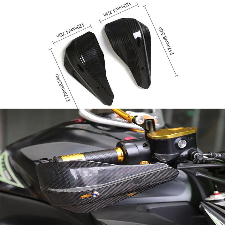 Universal Carbon Fiber Motorcycle Handguards Motocross Protectors Hand