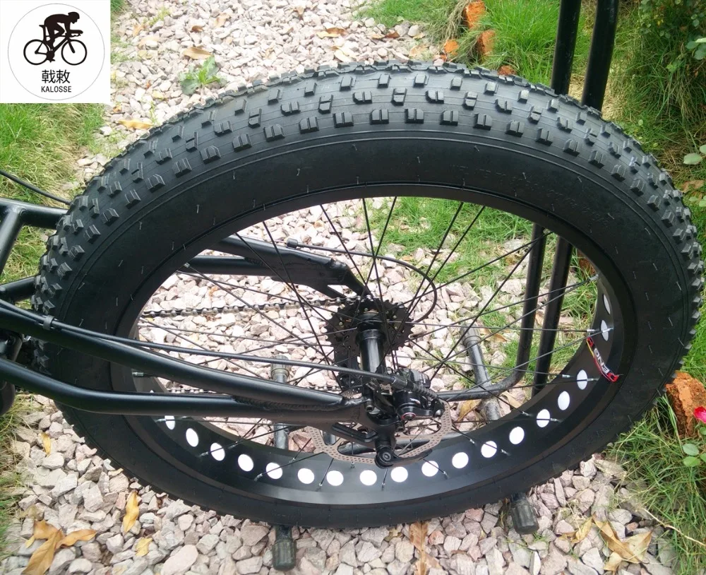 Top Kalosse 190mm rear hubs  26*4.0 tires  Hydraulic brakes  M390  snow bike  Full suspension  mountain bike 27 speed 6