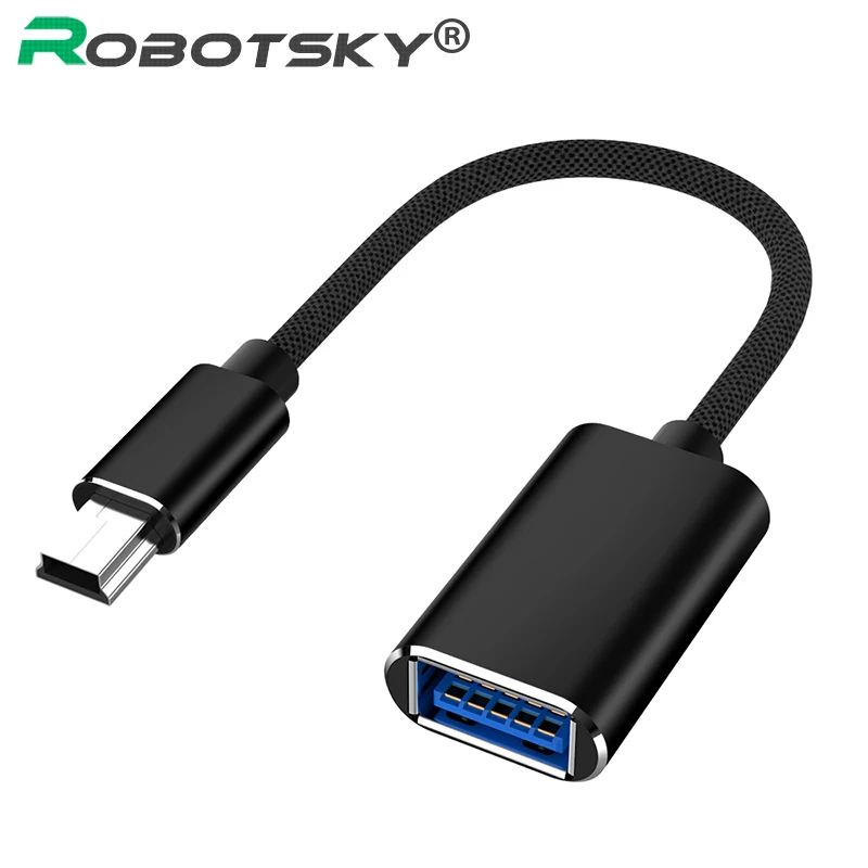 Мини-usb OTG кабель Быстрая скорость USB мини-b 5Pin папа к USB 3,0 Женский конвертер данных Кабель-адаптер для samsung galaxy Android