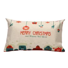 Рождественский прямоугольный чехол для подушки, Шелковый чехол для подушки, чехол для подушки#20 71