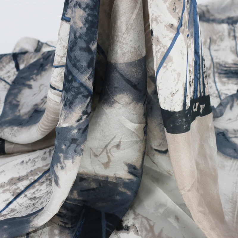 

Painting Cotton Silk Tissu Quality Dress Fabric Lining 100cm*140cm