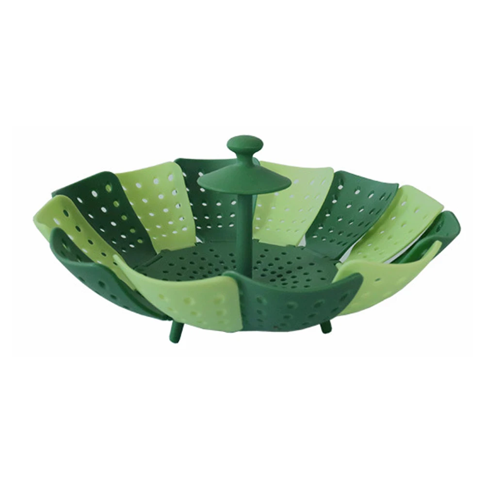 

1pcs Silicone Home Kitchen Dish Rack Foldable Vegetable Basket Vegetable Drain Screen Kitchen Fruit Storage Basket Drain Baskets