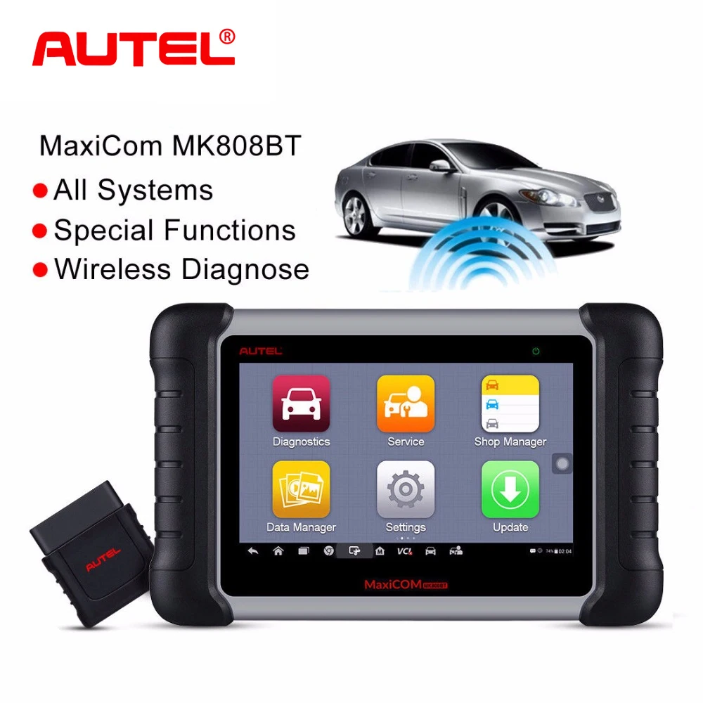 #*Cheap Autel MaxiCom MK808BT Wireless Scan OBD2 Auto Scanner Diagnostic Tool OBD 2 EOBD Car Diagnostic Scanner better than Launch X431