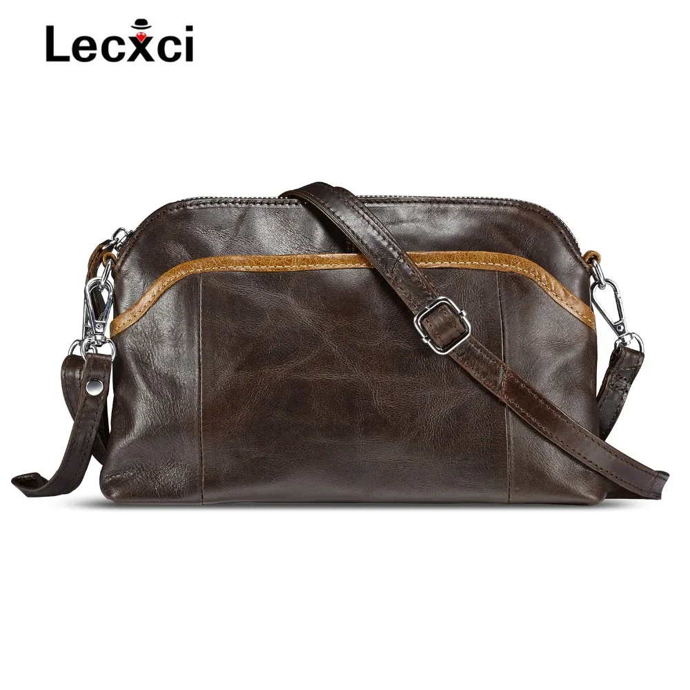 

2018 Hot sale fashion crossbody bags for women Soft small Vintage genuine Leather shoulder Bag Stitching girl of handbag 2018
