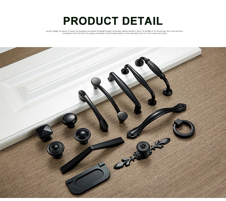 Aluminum Alloy Cabinet Handles Cupboard Pulls (14)