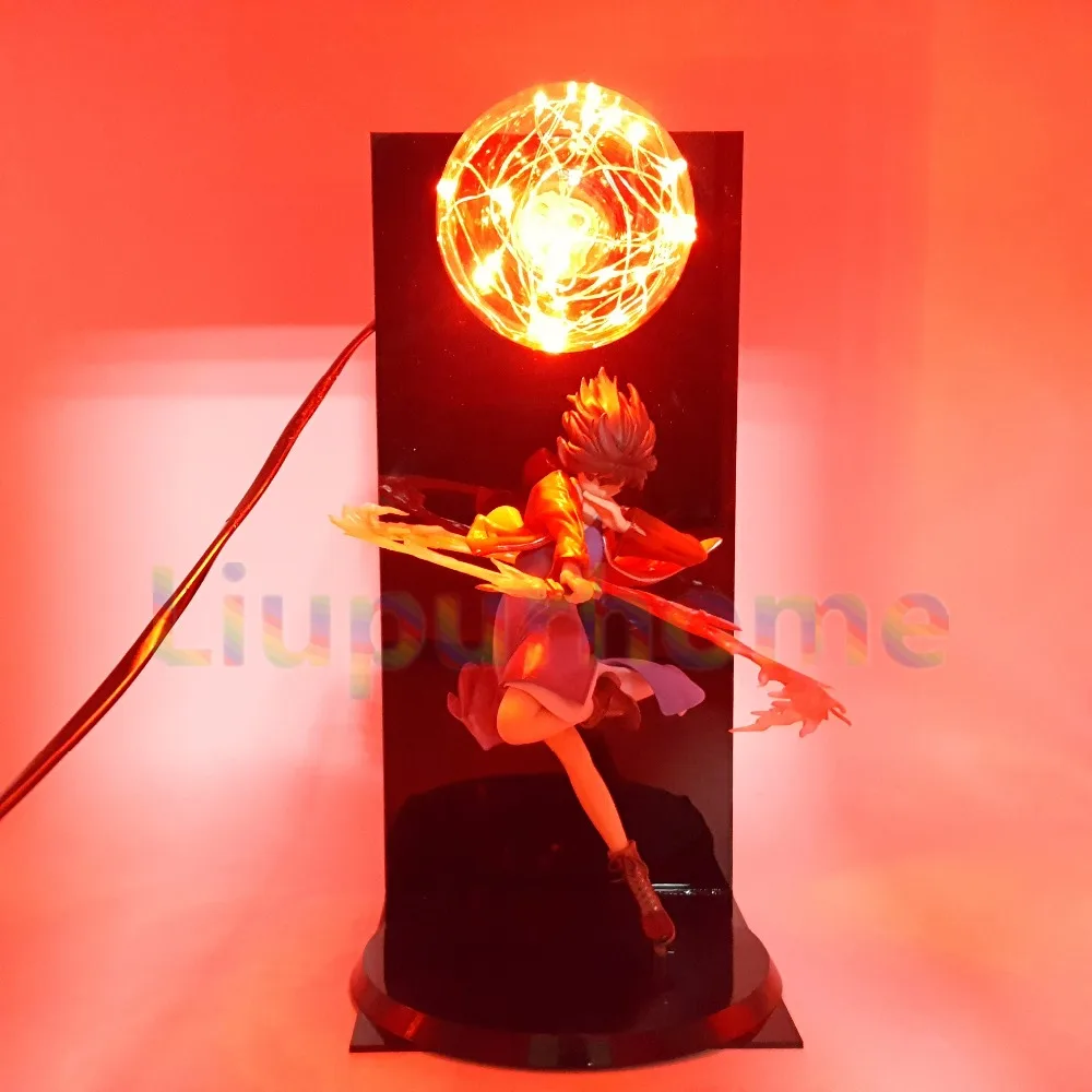 

Kara no Kyoukai DIY Led Red Flash Ball Lighting Ryougi Shiki Garden of Sinners Anime Kara no Kyoukai Led Night Lights Table Lamp