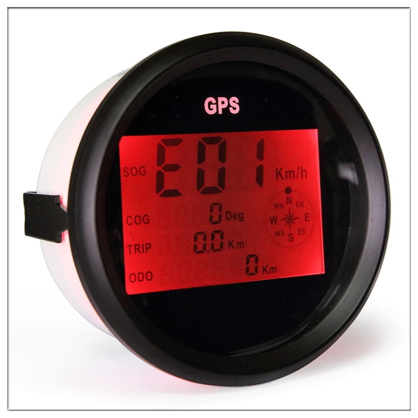Цифровой Автомобильный спидометр GPS одометр 85 мм 0 999 точек км/ч миль/ч 12 В/24 В с