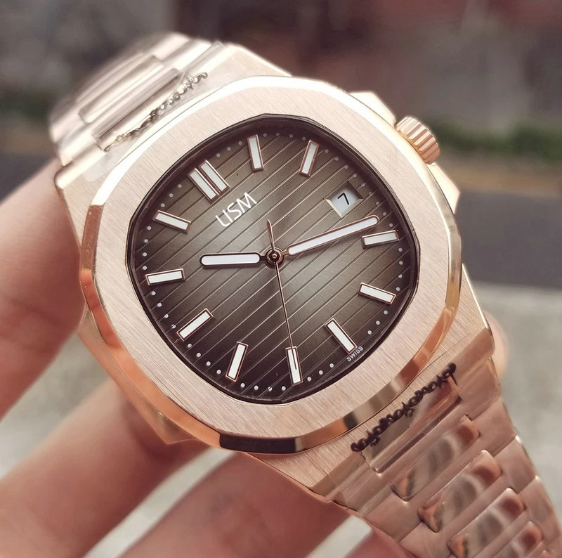 

LISM Luxury Brand Sports Watch Men 2813 Automatic Monement Watches Silver Black Dial Stainless mens AAA Mechanical Wristwatches