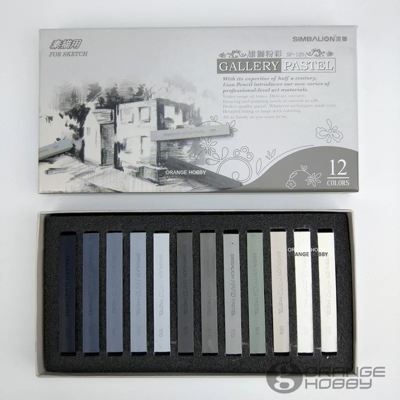

Simbalion SP12S Gallery Pastel 12 Colors for Sketch Modeling Hobby Painting Model Paint Tools