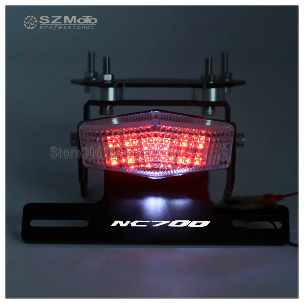Motorcycle Tail Tidy Fender Eliminator Registration License Plate Holder frame LED LightFor HONDA NC700 S/X 2012 2013 Motorcycle Tail Tidy Fender Eliminator Registration License Plate Holder frame LED LightFor HONDA NC700 S/X 2012 2013