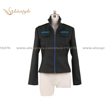 

Kisstyle Fashion Bakemonogatari Monstory/Monogatari Senjougahara Hitagi Black Jacket Cosplay Costume,Customized Accepted