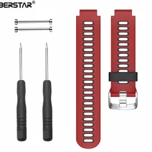 XBERSTAR спортивный силиконовый ремешок из искусственной кожи для Garmin Forerunner 220/230/235/620/630/735TX GPS спортивные часы Ремешки для наручных часов