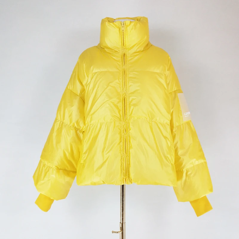 

White Duck Down Jacket Ultra Light Coat Winter Women Large Size Outerwear Silver Parkas Thick Warm Female Clothing Short Coats