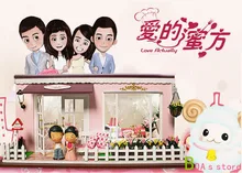 Free Shipping Diy Doll House Miniature honey side of love Acoustic assembled by hand proposed model