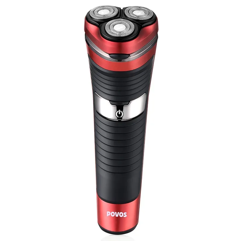 

Rechargeable Electric Shavers for men washable Pop-up Trimmer 3 blade 3D floating shaving system lithium battery POVOS 100V-240V