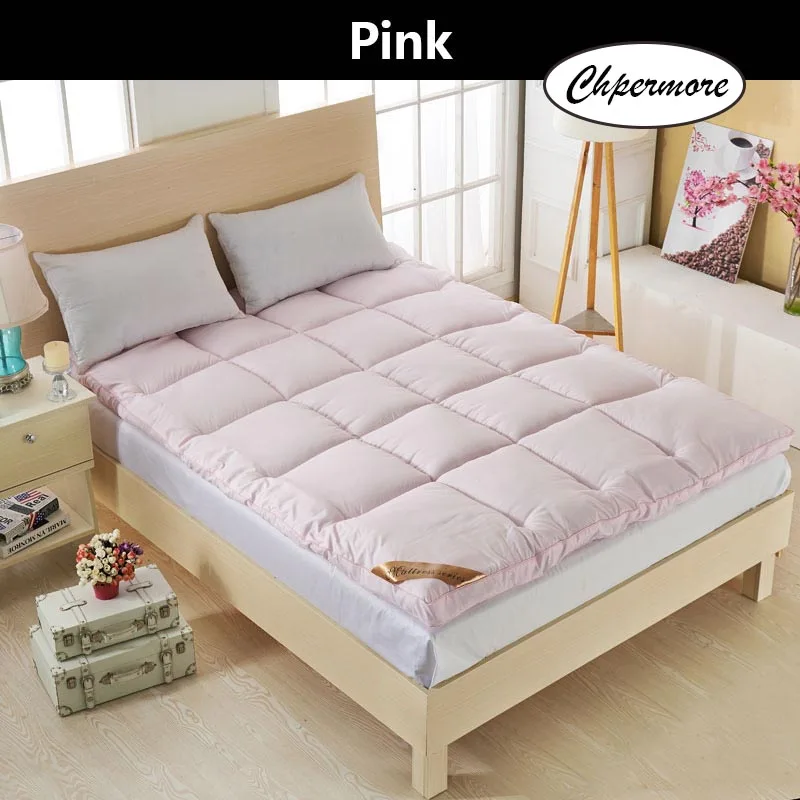Chpermore five star hotel Thicken Feather velvet Mattress Foldable Tatami Single double Mattresses Cotton Cover King Queen Size