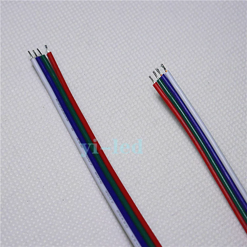 100 м рулон 4 Pin 20AWG светодиодный разъем удлинитель RGB белый провод кабель для 5050 3528