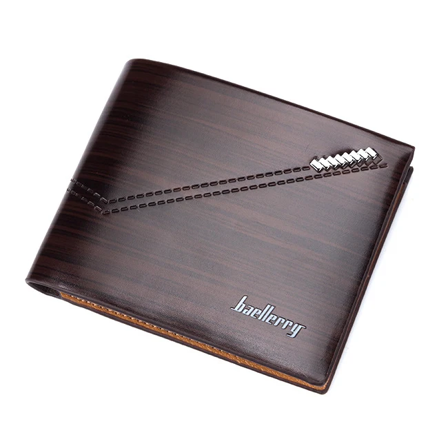 

ABDB baellerry 1 x PU leather men cross section business leisure multi-card position two fold wallet wallet size about: 12 * 9
