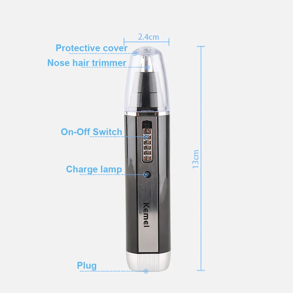 Kemei KM 6630 4 в 1 профессиональный электрический перезаряжаемый триммер для волос