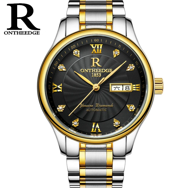 

ONTHEEDGE 316L Stainless Steel Automatic Watch Men Special Religo Mechnicial Watch Imported Movement Self-Winding