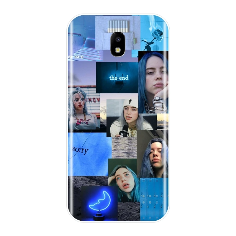 Billie Eilish задняя крышка для Samsung Galaxy J4 J6 J8 плюс J2 J5 J7 Prime J3 J5 J7 Мягкий силиконовый чехол для телефона