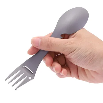 

Stainless Steel Multitool Camping Cookware Spoon Fork Bottle Opener Portablel EDC Tool Spoon Opener Picnic camping equipment