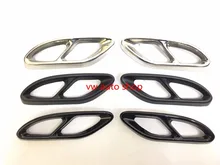 Para Mercedes Benz GLC A B C EClass W205 Capa de Escape guarnição W166 C292 GLS 400 CLA 2016-2017 AMG Escape Traseira Do Carro-styling W213