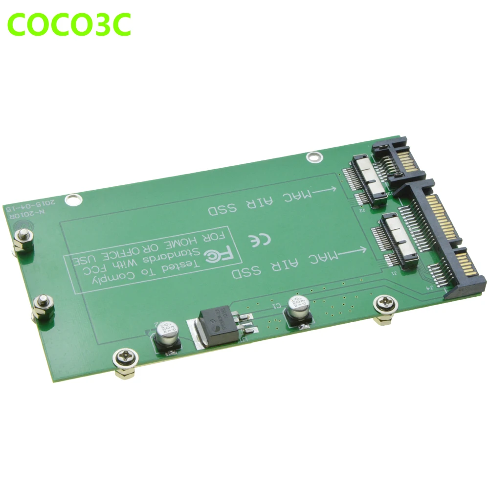 For Macbook 2010 2011 Air A1369 A1370 SSD 2 slots to 2 Port SATA 3 0