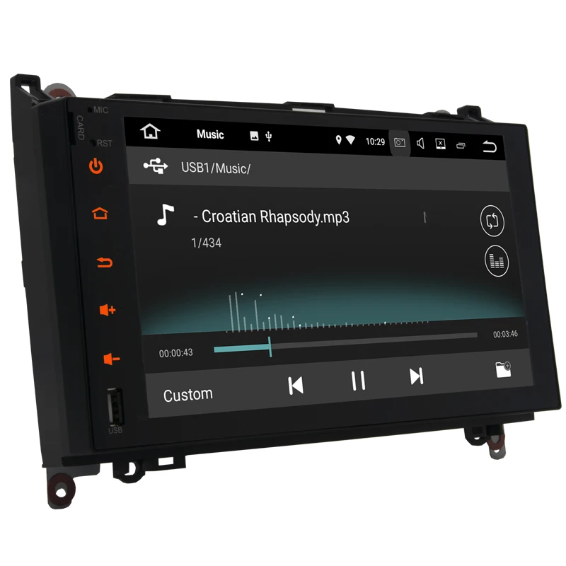 Perfect Android 8.0 Octa Core 4GB RAM Car DVD Player for Mercedes Benz B200 W169 W245 W906 Sprinter Viano Vito Car GPS Radio Stereo 2